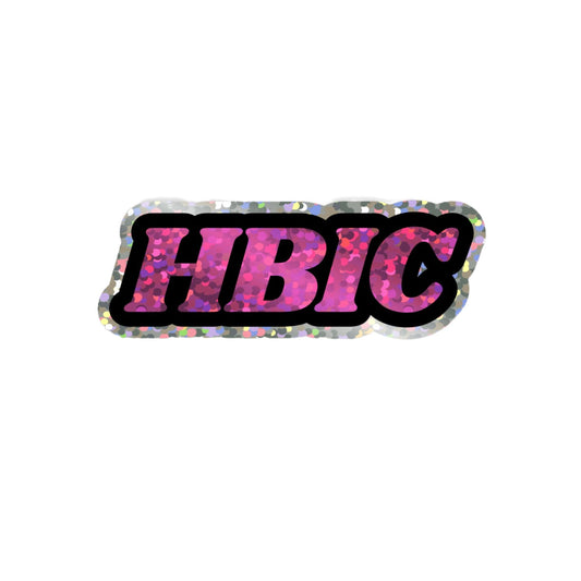 HBIC-Pink glitter letters