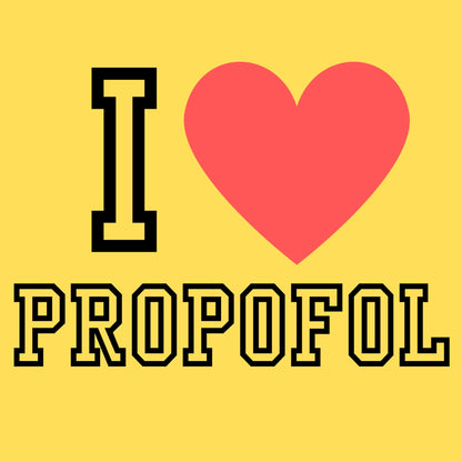 I heart Propofol Sticker